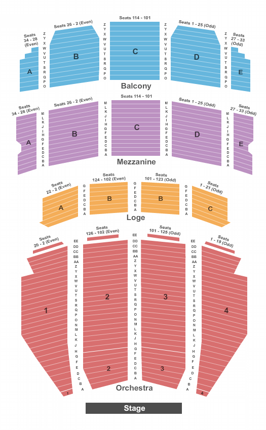 Ohio Theatre Back to the Future Seating Chart